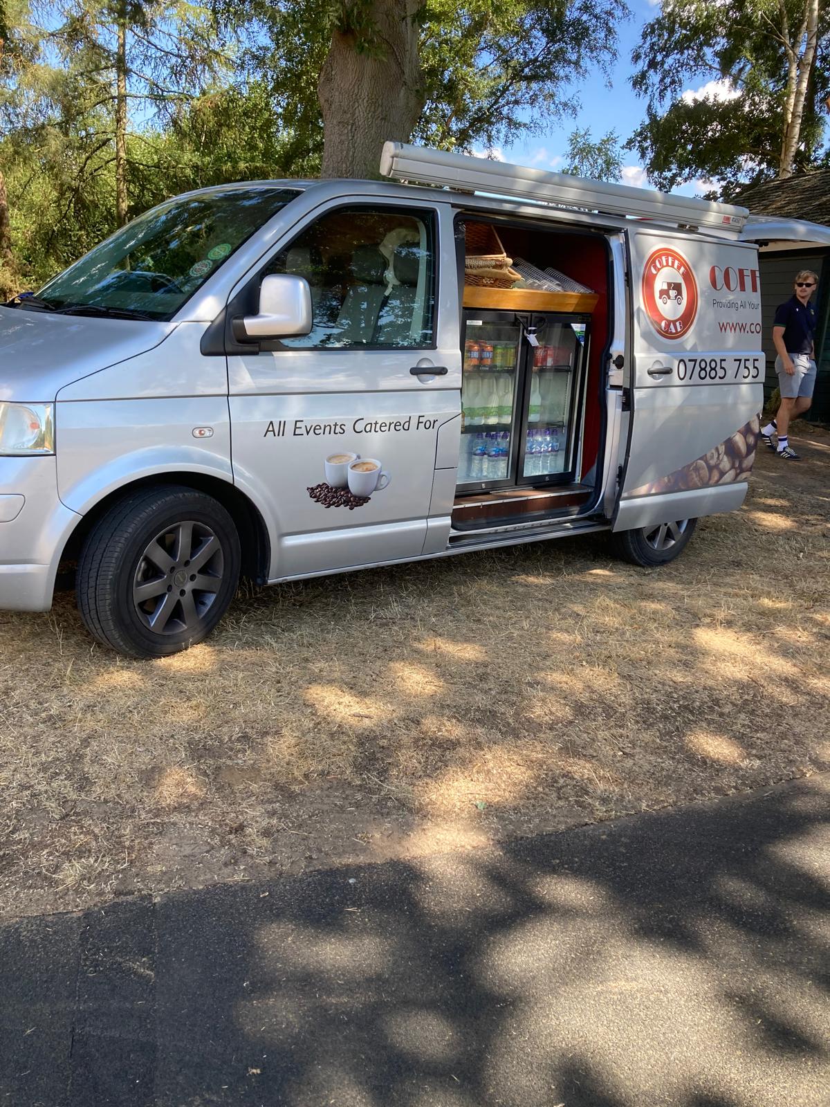Recent Coffee Cab van side setup